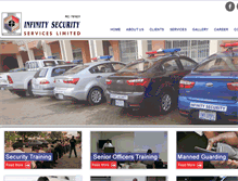 Tablet Screenshot of infinitysecurityng.com